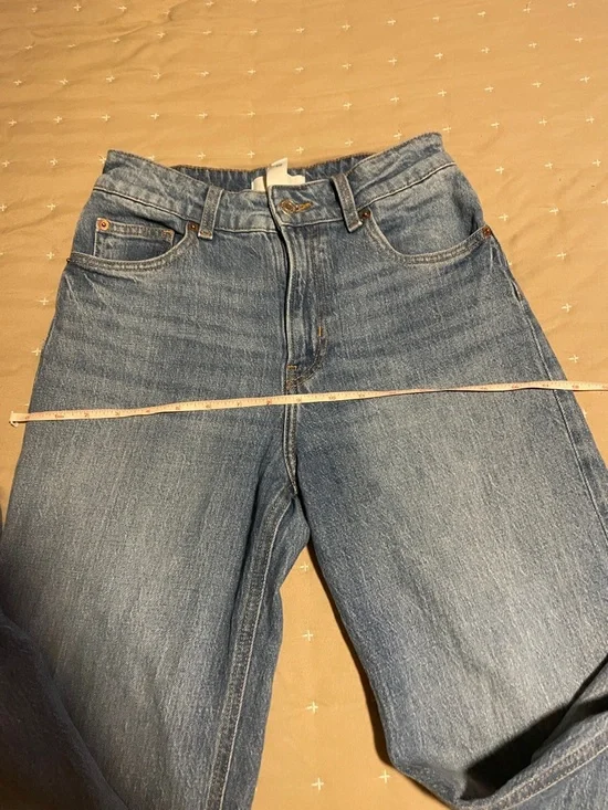H&M High-Rise Light Blue Women’s Jeans wide leg - Picture 6 of 8